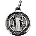 Médaille de Saint Benoit de Nursie en argent