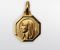 Médaille Vierge Marie plaquée or