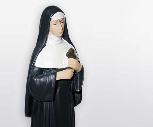 La statue religieuse Sainte Rita 15cm en résine