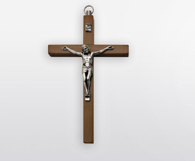 Croix / Crucifix de Jésus en bois 13cm
