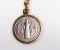 Médaille Saint Benoit de Nursie 2,1cm - Chaine dorée