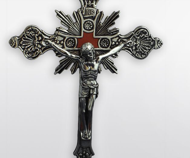 Crucifix Jésus sur la croix en métal