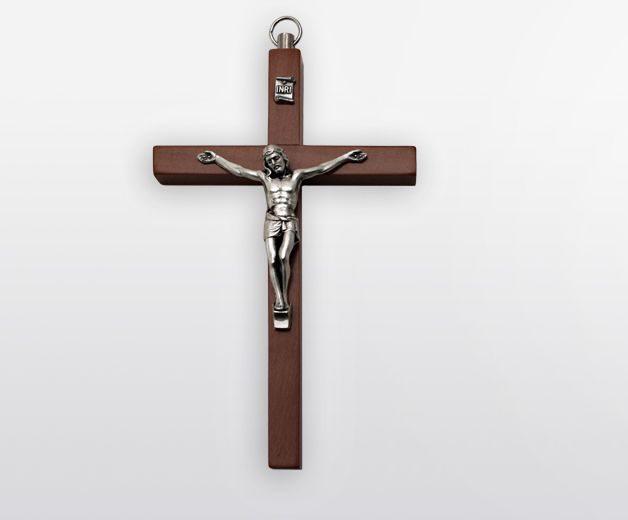 Croix de Jésus en bois 16cm